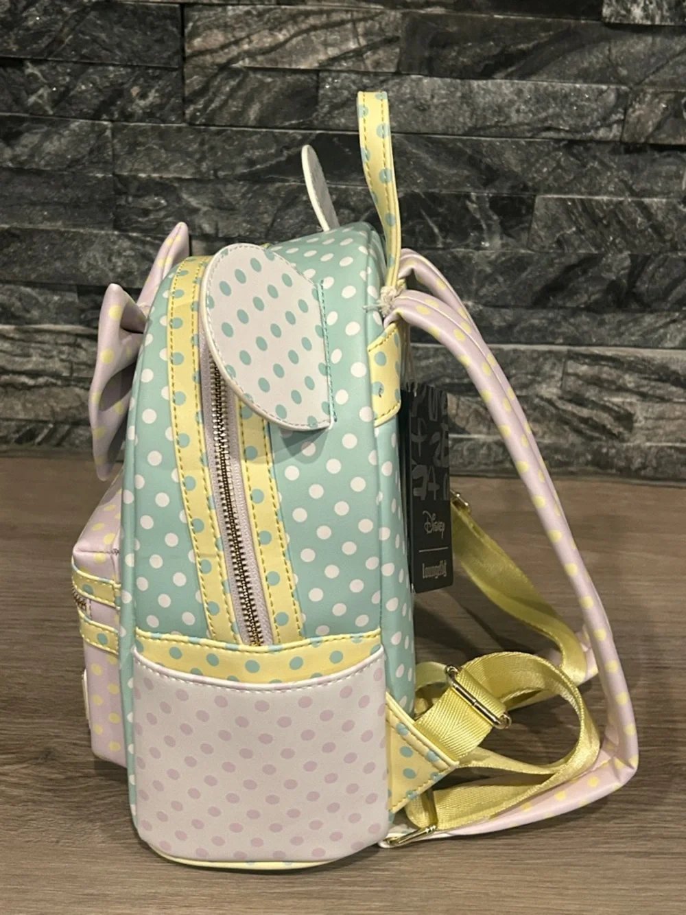 NWT Loungefly Disney Minnie Mouse‎ Pastel Polka Dot Mini Backpack